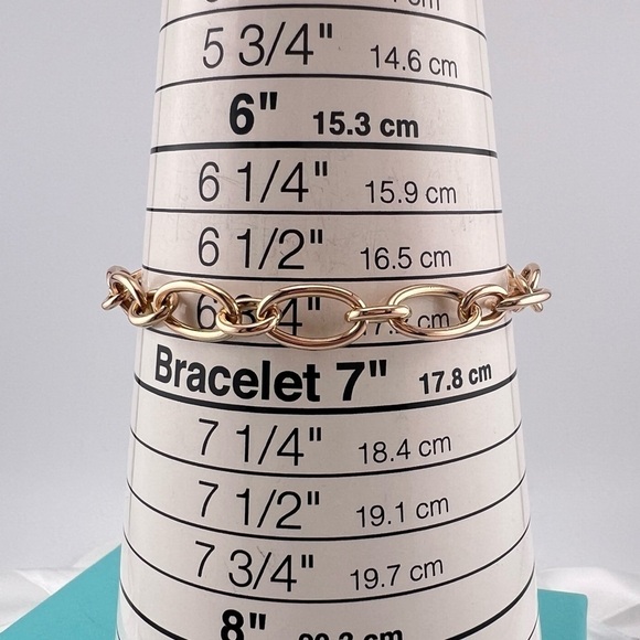 Tiffany & Co. 18k Rose Gold Clasping Ends Link Bracelet Retired 💕 - Picture 4 of 5